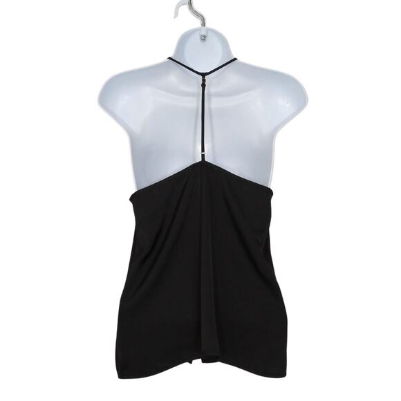 L'Academie Black T Back Cami Button Front Sz Small - Picture 4 of 10